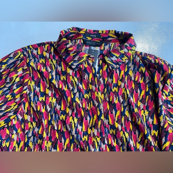 NEW Size PXL Petite Investments 3/4 Sleeve Popover Blouse Polyester Red $59 - Picture 6 of 10